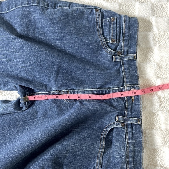 Levi’s Womens 515 Boot Cut Denim Jeans Size 14 Dark Wash Low Rise Classic Fit - Picture 6 of 12